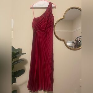 Abercrombie & Fitch Red One Shoulder Dress